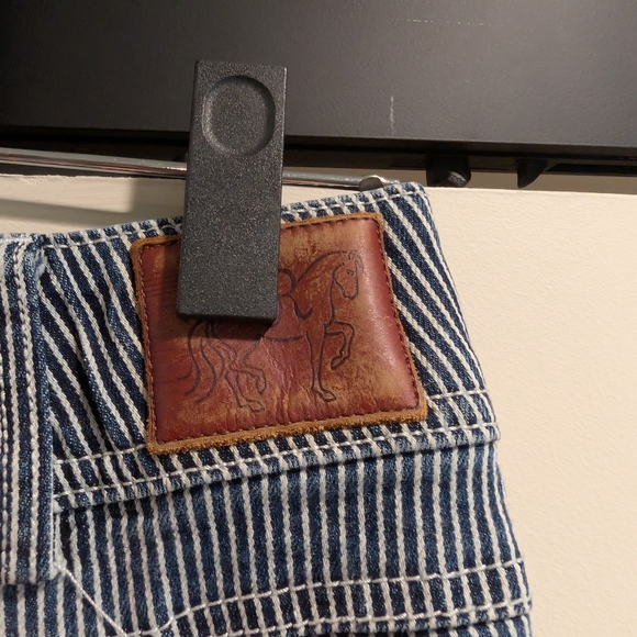 Striped Blue Women's Jeans - Picture 6 of 6